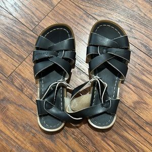 Black Salt Water Sandals- Size 5